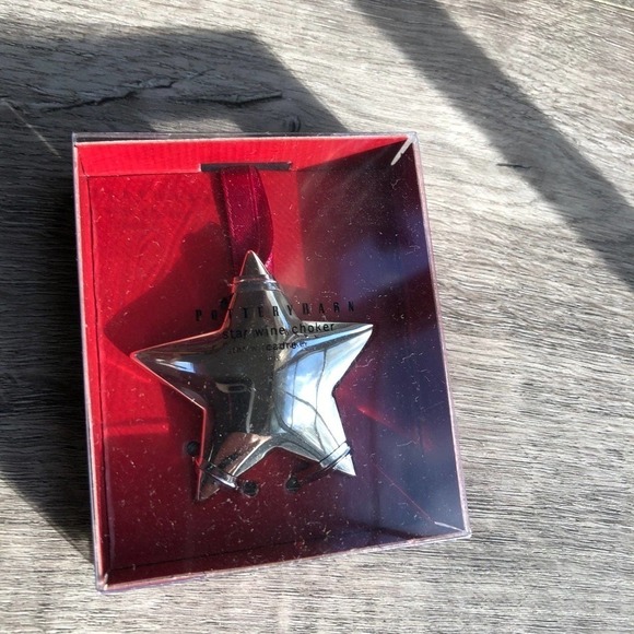 Pottery barn star silver wine choker - Picture 2 of 4